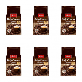 Pachet 6 x Cafea boabe Melitta 1 kg Bella Crema Espresso