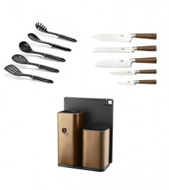 Set cutite si ustensile de bucatarie (12 piese) Black Rose Collection Berlinger Haus BH 2446