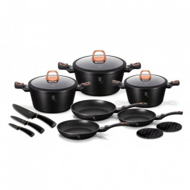 Set oale si tigai (14 piese) Black Rose Collection BerlingerHaus BH 7187