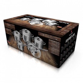 Set oale si tigai otel inoxidabil (12 piese) Jumbo Gourmet Line Blaumann BL 3135