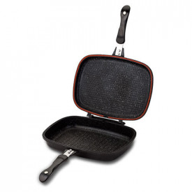Tigaie grill dubla 32 cm cu invelis stone antiaderent Funtzio NAVA NV 142 003