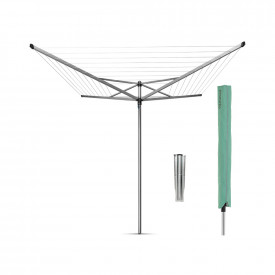 Uscator rufe exterior Brabantia TopSpinner 50m, frigarui metalice pentru sapat sau betonare, carcasa 90300263