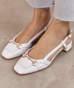 Pantofi Balerina White - Img 4