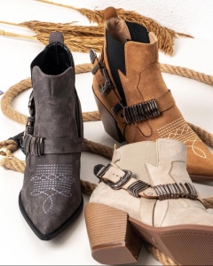 Botine Western Bej - Img 3
