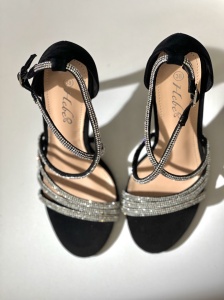 Sandale Glitter Black