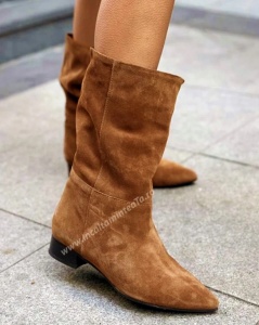 Cizme Serena Short Chestnut piele naturala - Img 4