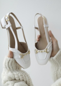 Pantofi Balerina White - Img 2