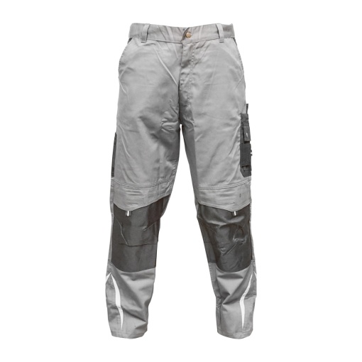 Pantaloni de lucru, poliester cu bumbac, gri cu negru, M, Cod: BK77230, Breckner Germany