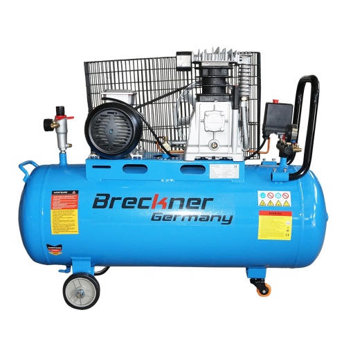 Compresor aer 380V, 100L putere 2.2kW/3CP presiune maxima 8 Bar, debit 250L/min, Cod: BK78555, Brand: BRECKNER GERMANY