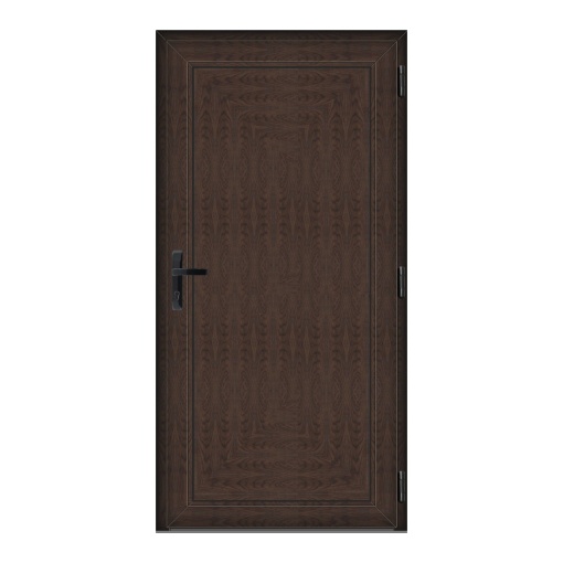 Usa Full Panel, PVC & termopan, 80x180cm, wenge (tabac), dreapta, Klass, 6cm, 4 camere, panel wenge (tabac)