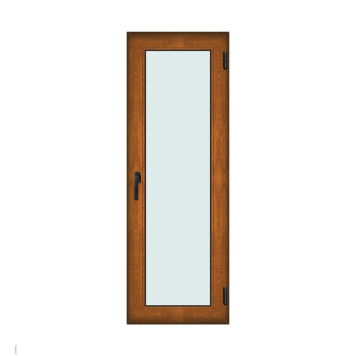 Fereastra 70x200cm, 1 canat, maro, stejar auriu, dreapta si rabatare, Klass, 7cm, 6 camere, 2 garnituri