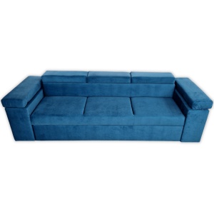 Canapea Extensibila Lotus, 240x80x85cm, 3 locuri, Amore 66 Azur, Glasspandoor - Img 5