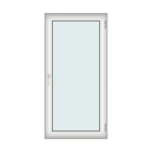 Fereastra 100x200cm, 1 canat, alb, dreapta si rabatare, Klass, 7cm, 6 camere, 2 garnituri - Img 1