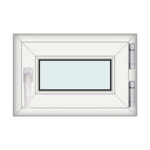 Fereastra 60x40cm, 1 canat, alb, cu rabatare, Eurotech, 8.1cm, 6 camere, 3 garnituri - Img 1