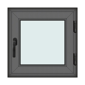 Fereastra 70x70cm, 1 canat, antracit, dreapta si rabatare, Klass, 7cm, 6 camere, 2 garnituri - Img 1