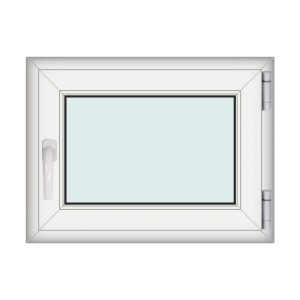 Fereastra 80x60cm, 1 canat, alb, dreapta si rabatare, Eurotech, 8.1cm, 6 camere, 3 garnituri - Img 1