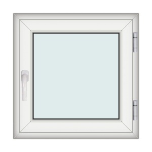 Fereastra 80x80cm, 1 canat, alb, dreapta si rabatare, Eurotech, 8.1cm, 6 camere, 3 garnituri - Img 1