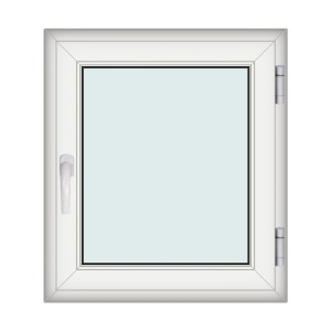 Fereastra 80x90cm, 1 canat, alb, dreapta si rabatare, Klass, 7cm, 6 camere, 2 garnituri - Img 1