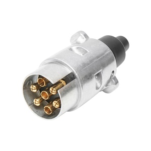 Fisa auto 12V aluminiu cu 7 conectori pentru remorca, Cod: BK92796 Echivalență: DISGB96, Breckner Germany - Img 1