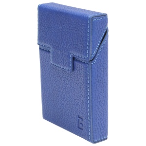 Husa albastra din piele pentru pachet de tigari P24, Cod: BK90421, BRECKNER GERMANY - Img 1