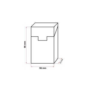 Husa neagra din piele pentru pachet de tigari P22, Cod: BK90444, BRECKNER GERMANY - Img 2