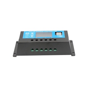 Regulator tensiune pentru panou solar 10A 12V/24V 2X port USB, Cod: BK87430, - Img 3