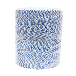 Rola fir alb-albastru fi 3mm insertie metalica 3x0.2mm SS, rezistenta 7.8 Ohm/m, 1000m gard electric, Cod: 87TH656,Brand: THOR - Img 4