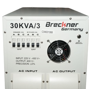 Stabilizator automat de tensiune 30KVA, 24KW trifazat cu servomotor, Cod: BK69936, Brand: BRECKNER GERMANY - Img 5