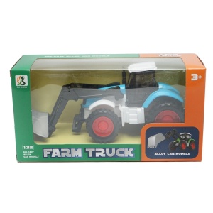 Tractor albastru cu lama de zapada, 175x65x80mm jucarie copii +3 ani, Cod: DISLW91 - Img 1