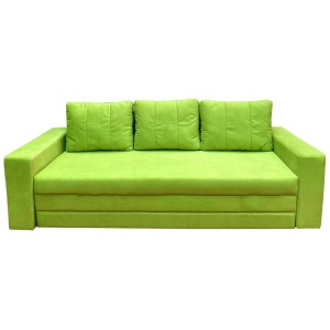 Canapea Extensibila Euforia, 240x100x75cm, 3 locuri, Amore 38 Lime, Glasspandoor - Img 6
