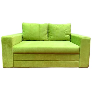 Canapea Fixa Euforia, 195x100x75cm, 2 locuri, Amore 38 Lime, Glasspandoor - Img 1