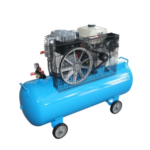 Compresor aer 200L putere 4.8kW/6.5CP presiune 8 Bar, debit 200L/min cu motor pe benzina 15CP si pornire electrica, Cod: BK78556, Brand: BRECKNER GERMANY - Img 2