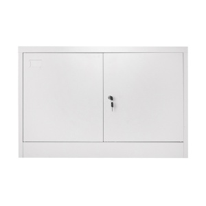 Dulap metalic fiset 900x600x400mm cu 2 usi securizate, 1 polita, gri, Cod: BK92941, Brand: BRECKNER GERMANY - Img 1