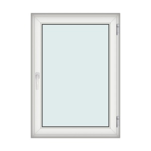 Fereastra 100x140cm, 1 canat, alb, dreapta si rabatare, Klass, 7cm, 6 camere, 2 garnituri - Img 1