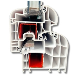 Fereastra 80x100cm, 1 canat, alb, dreapta si rabatare, Eurotech, 8.1cm, 6 camere, 3 garnituri - Img 4