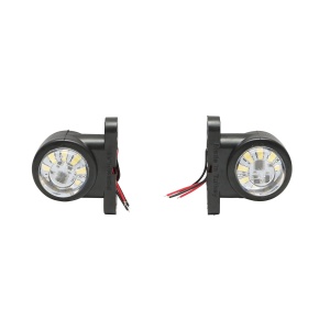Lampa gabarit rotativ laterala LED alba-rosu 12-24V FR1102 , Cod: BK69538, Brand: BRECKNER GERMANY - Img 2