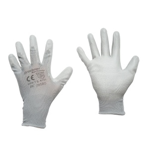Manusi de lucru din poliester cu imersie PU gri marimea 10, Cod: BK78580, Brand: BRECKNER GERMANY - Img 1