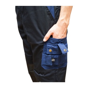 Pantaloni de lucru, poliester cu bumbac, albastru navy, XXL, Cod: BK77218, Brand: BRECKNER GERMANY - Img 6