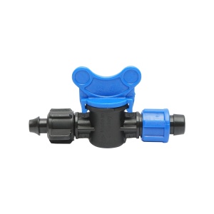 Robinet tub picurare egal D16mm, PN4, pentru sisteme de irigatii, Cod: DISLV16, Brand: Poelsan - Img 1