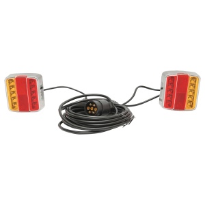 Set lampi LED pentru remorca cu cablu 2,5/7M, fisa 7 pini, Cod: BK69647, Brand: BRECKNER GERMANY - Img 1