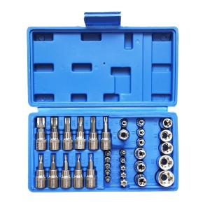 Trusa chei tubulare E-Torx, profil biti TX 34 piese, Cod: BK80616, Brand: BRECKNER GERMANY - Img 3