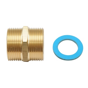Adaptor teava flexibila, gofrata din inox cu garnitura DN25-1.1/4, Cod: DISKL86, Breckner Germany - Img 1
