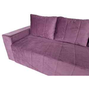 Canapea Extensibila Lambert, 240x80x75cm, 3 locuri, Amore 45 Dark Violet, Glasspandoor - Img 3