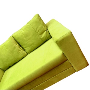 Canapea Fixa Euforia, 195x100x75cm, 2 locuri, Amore 38 Lime, Glasspandoor - Img 2