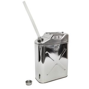 Canistra otel inoxidabil 20L cu furtun flexibil si dop insurubabil, Cod: DISMH55 - Img 1