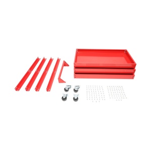 Carucior metalic pe roti cu 3 rafturi pentru scule 730x720x360mm, Cod: BK90416, - Img 8