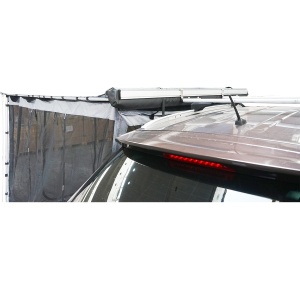 Cort umbrar lateral auto 200x250cm, marchiza, pliabil cu prindere pe plafon si plasa anti insecte Cod: DISMM36, Breckner Germany - Img 3