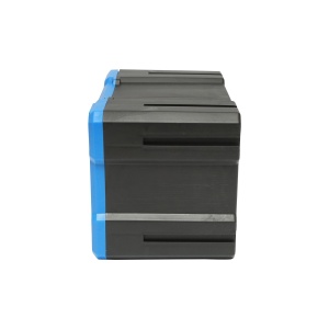 Cutie depozitare albastra din plastic modulara, 4 sertare 58x266x170mm, Cod: BK78047A, Breckner Germany - Img 2