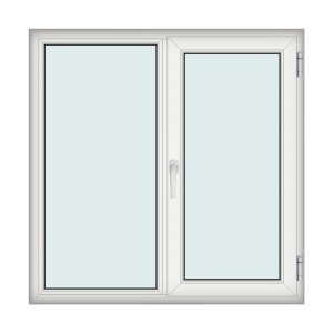 Fereastra 140x140cm, 2 canate, alb, dreapta si rabatare, Eurotech, 8.1cm, 6 camere, 3 garnituri - Img 1