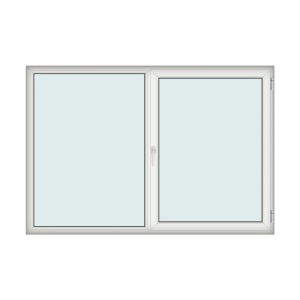 Fereastra 255x171cm, 2 canate, alb, dreapta, Kirchberger - Img 1